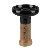 Trap Bowl Phunnel - Schwarz glasiert größe M Shisha Kopf Trap Bowl Phunnel - Schwarz glasiert größe M Shisha Kopf