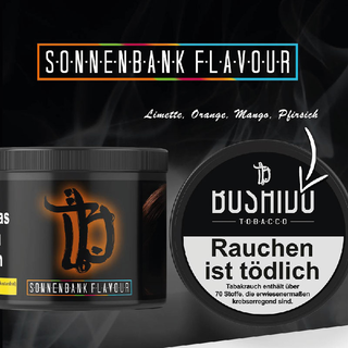Bushido Tobacco Sonnenbank Flavour - 200g Shisha Tabak