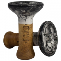 Oblako Phunnel Glazed Medium M - white Black Shisha Kopf Oblako Phunnel Glazed Medium M - white Black Shisha Kopf