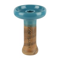 Trap Bowl Phunnel - hell Blau glasiert größe M Shisha Kopf Trap Bowl Phunnel - hell Blau glasiert größe M Shisha Kopf