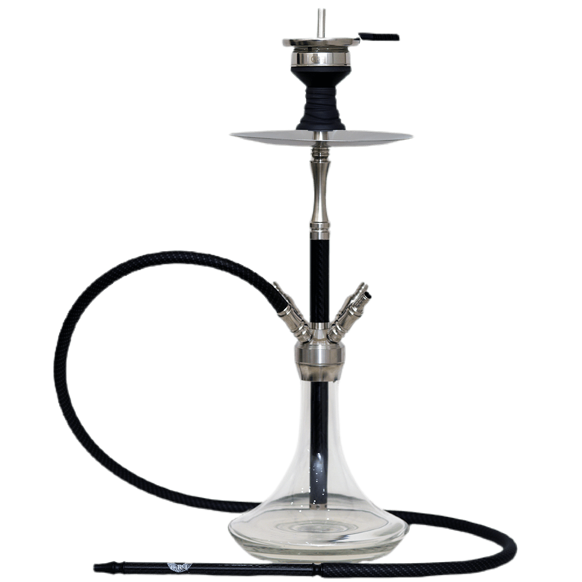 CRT Headhunter Carbon Black / Transparent Shisha Edelstahl