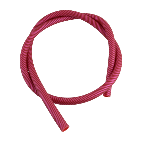Silikonschlauch Carbonoptik (rot)